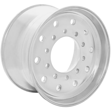 Accuride Wheel, 15 Deg Tubeless Duplex Disc, Extra Polish, Alum Hub-Piloted Mounting Two Piece Flange Nut 29683XP